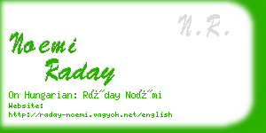 noemi raday business card